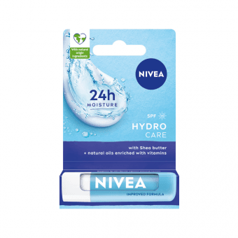 NIVEA kopjošs lūpu balzams HYDRO CARE, 4.8 g