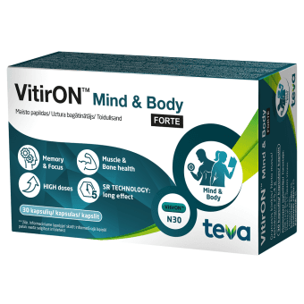 VITIRON MIND & BODY FORTE, 30 kapsulas