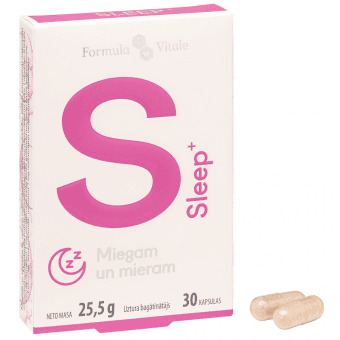FORMULA VITALE uztura bagātinātājs SLEEP+, 30 kapsulas