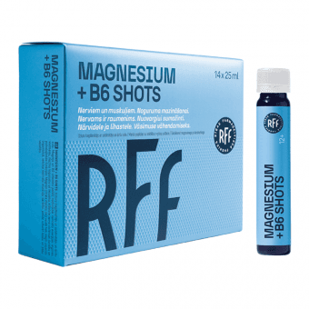 RFF MAGNESIUM + B6 SHOTS 25ml, 14 gab.