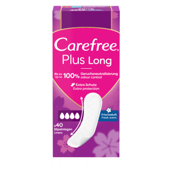 CAREFREE Ikdienas ieliktnīši PLUS LONG FRESH, 40 gab.