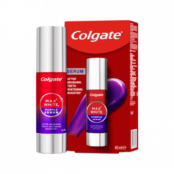 COLGATE zobus balinošs serums MAX WHITE PURPLE, 40 ml