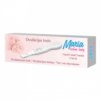 MARIA BEFORE BABY - LH tests ovulācijas noteikšanai, 3 gab.