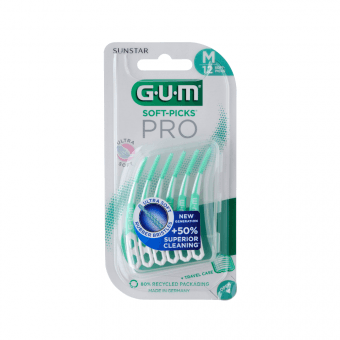 GUM zobu bakstāmie kociņi SOFT PICKS PRO, M, 12 gab.
