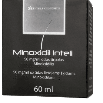 MINOXIDIL INTELI 50 mg/ml šķīdums, 60 ml