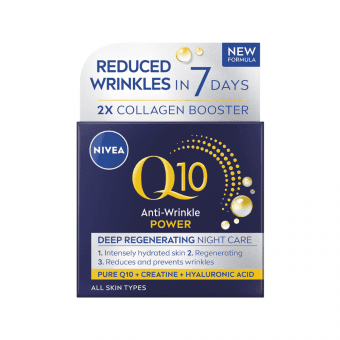 NIVEA pretgrumbu nakts krēms Q10, 50 ml