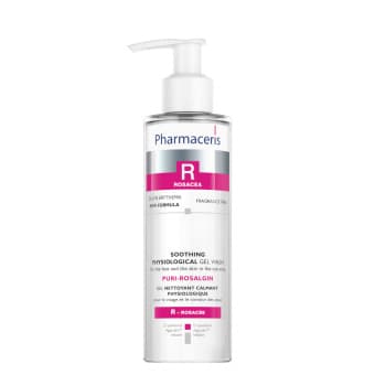 PHARMACERIS R gels sejas mazgāšanai (ādai ar noslieci uz rozāciju) PURI-ROSALGIN, 190 ml