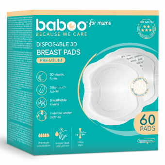 BABOO zīdīšanas krūštura ieliktņi Premium, 60 gab.