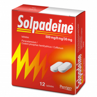 SOLPADEINE 500 mg/8 mg/30 mg tabletes, N12