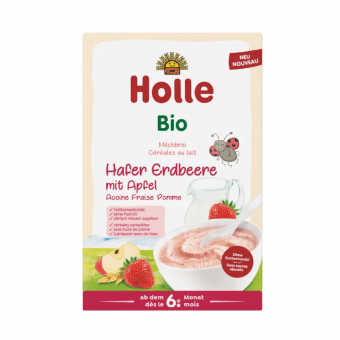 HOLLE piena putra ar zemenēm un āboliem, 250 g
