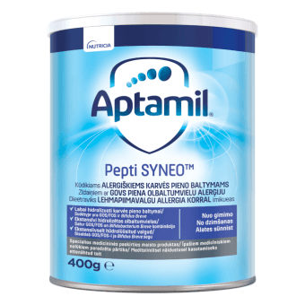 APTAMIL PEPTI SYNEO speciāls mākslīgais piena maisījums zīdaiņiem, 400 g