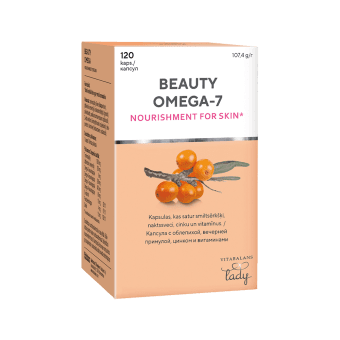 BEAUTY OMEGA 7 kapsulas, 120 gab.