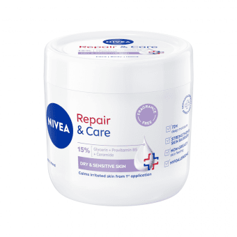 NIVEA krēms jutīgai ādai REPAIR&CARE, 400 ml