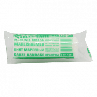 OLKO marles saite nesterila ar apstrādātām malām, 5mx7cm