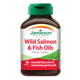JAMIESON WILD SALMON & FISH OIL mīkstās kapsulas, 90 gab.