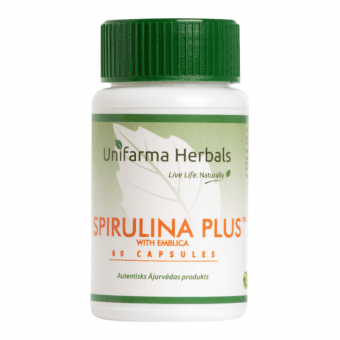 UNIFARMA HERBALS SPIRULINA PLUS, 60 gab.