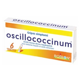 OSCILLOCOCCINUM zirnīši vienas devas iepakojumā, N6