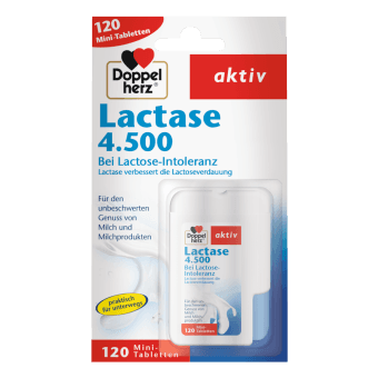 DOPPELHERZ AKTIV LACTASE 4.500 tabletes, 120 gab.