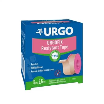 URGO FIX brūns, auduma plāksteris, 5mx2.5cm