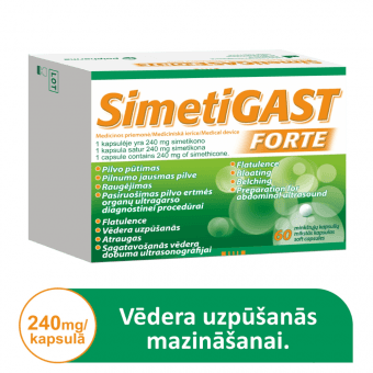 SIMETIGAST FORTE mīkstās kapsulas, 60 gab.