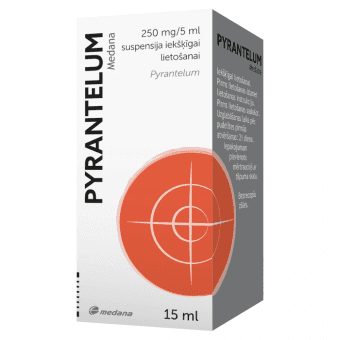 PYRANTELUM Polpharma  250mg/5 ml suspensija, 15 ml