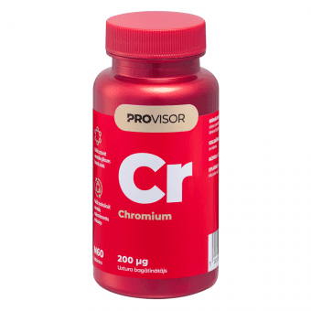 PROVISOR uztura bagātinātājs HROMS (CR) 200MCG, 60 tablešu