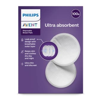 PHILIPS AVENT vienreizējās lietošanas krūšturu ieliktnīši, 100 gab.
