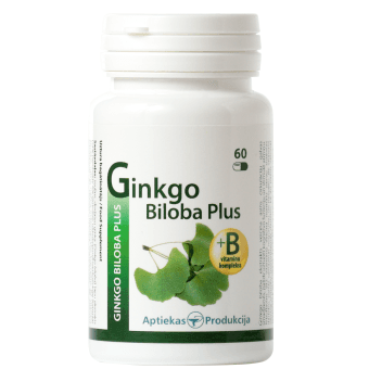 GINKGO BILOBA Plus, kapsulas, 60 gab.
