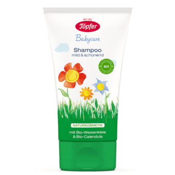 TOPFER Šampūns bērniem un zīdaiņiem ar ekoloģiskām klijām un kliņģerītēm, 150 ml