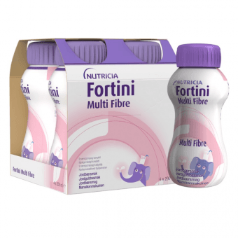 NUTRICIA FORTINI со вкусом клубники, 4 шт., 200 мл