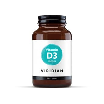 VIRIDIAN Vitamin D3 2000iu Vegan, 150 kapsulas
