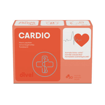 OLVEL uztura bagātinātājs CARDIO, 30 kapsulas