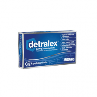 DETRALEX 500 mg apvalkotās tabletes, N30