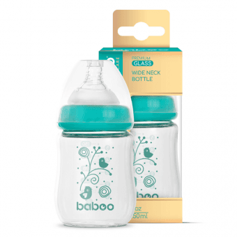 BABOO Stikla pudele, 0+ mēneši, 150 ml