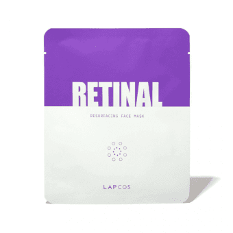 LAPCOS retinola lokšņu sejas maska, 1 gab.