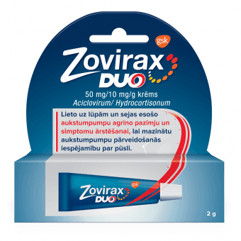 ZOVIRAX DUO 50mg/10mg/g krēms, 2 g