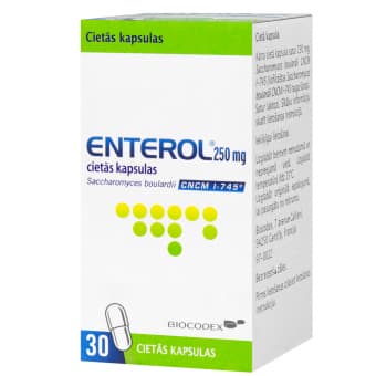 ENTEROL 250mg cietās kapsulas, N30