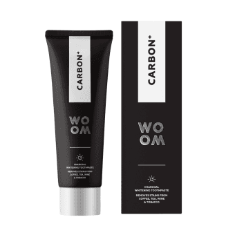 WOOM zobu pasta CARBON+, 75 ml