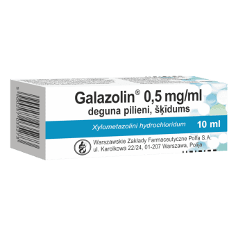 GALAZOLIN 0,5 mg/ml deguna pilieni, 10 ml