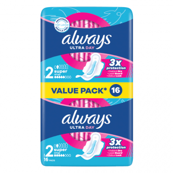 ALWAYS higiēniskās paketes ULTRA SUPER PLUS, 16 gab.