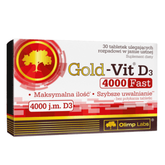 OLIMP LABS Gold-Vit D3 4000 Fast tabletes, 30 gab.