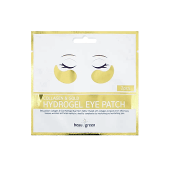 BEAUUGREEN maska acu zonai COLLAGEN & GOLD HYDROGEL EYE PATCH, 1 pāris