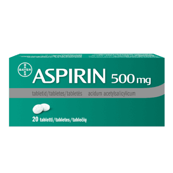ASPIRIN 500 mg tabletes, N20