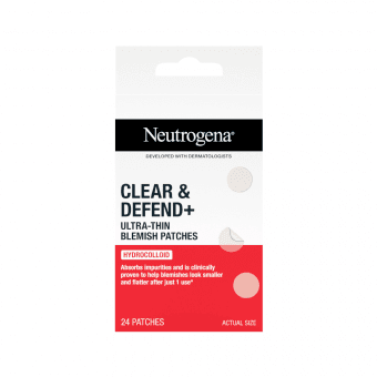 NEUTROGENA plāksteri pūtītēm CLEAR&DEFEND+ ULTRA, 24 gab.