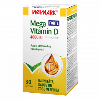 MEGA Vitamin D FORTE 4000 IU, kapsulas, 30 gab.