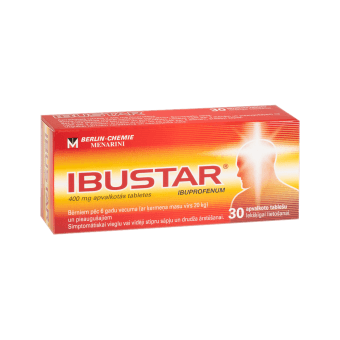 IBUSTAR 400 mg apvalkotās tabletes, N30