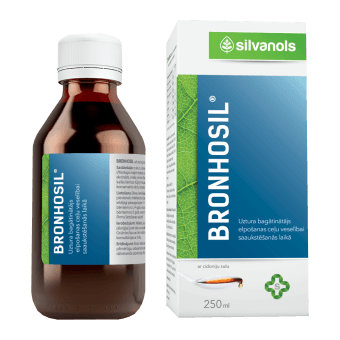 SILVANOLS sīrups BRONHOSIL, 250 ml