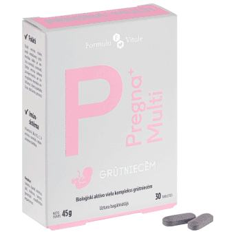 FORMULA VITALE uztura bagātinātājs PREGNA+ MULTI, 30 tabletes