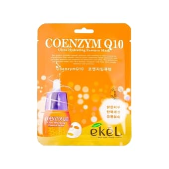 EKEL mitrinoša sejas maska ULTRA HYDRATING ESSENCE MASK COENZYM Q10, 1 gab.
