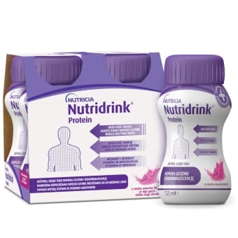 NUTRICIA NUTRIDRINK PROTEIN с ягодным вкусом, 4 шт., 125 мл